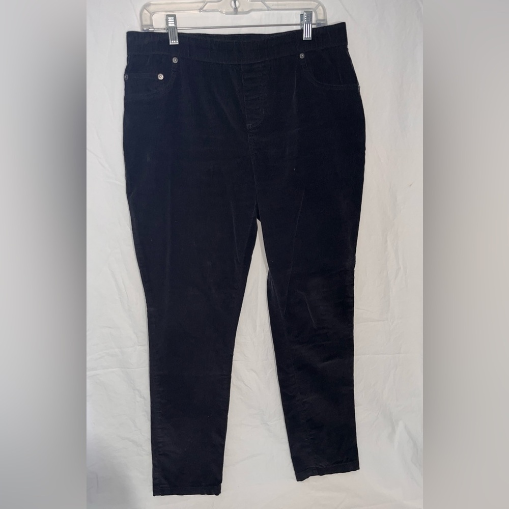 Reaction Kenneth Cole Black Corduroy Pull on Pants size 12